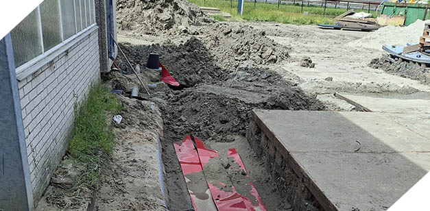 Kabels in de grond